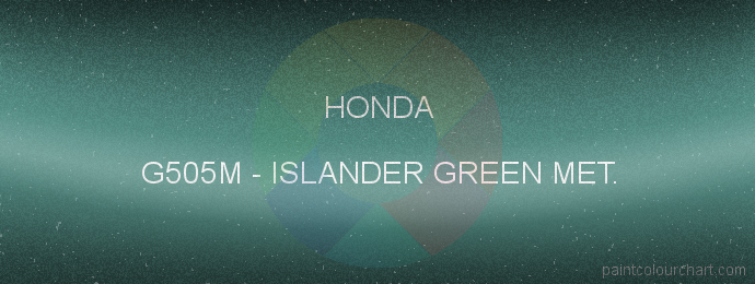 Honda paint G505M Islander Green Met.