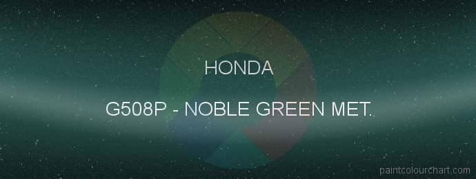 Honda paint G508P Noble Green Met.