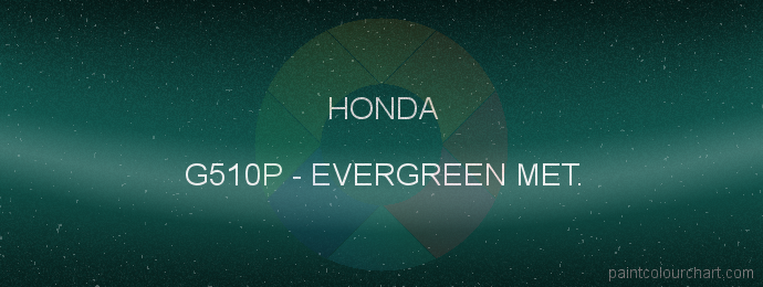 Honda paint G510P Evergreen Met.