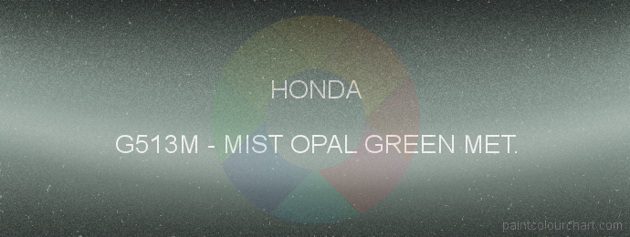 Honda paint G513M Mist Opal Green Met.