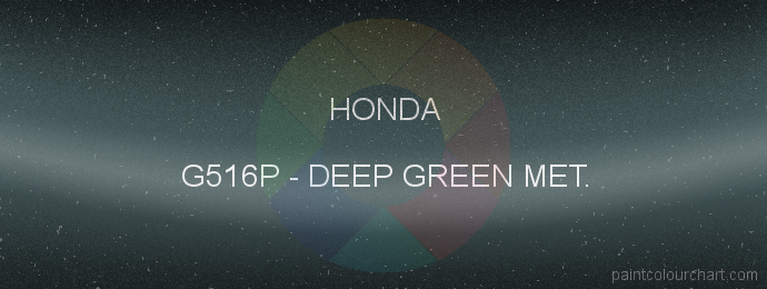 Honda paint G516P Deep Green Met.