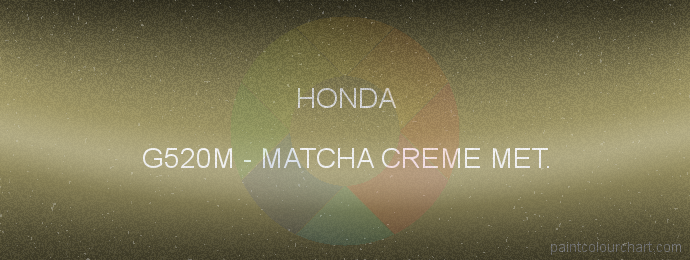 Honda paint G520M Matcha Creme Met.