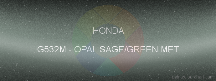 Honda paint G532M Opal Sage/green Met.