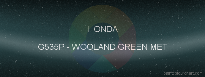 Honda paint G535P Wooland Green Met