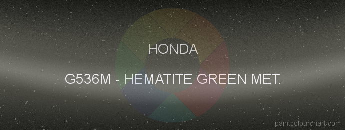 Honda paint G536M Hematite Green Met.