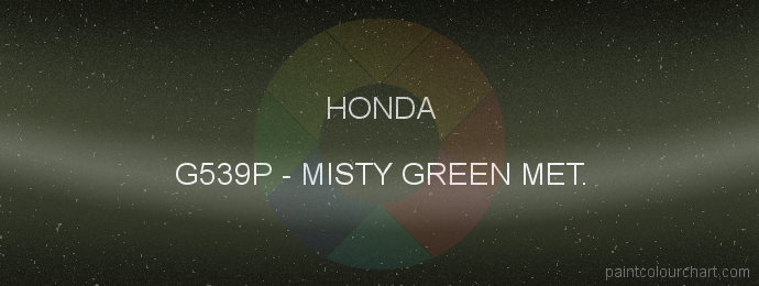Honda paint G539P Misty Green Met.