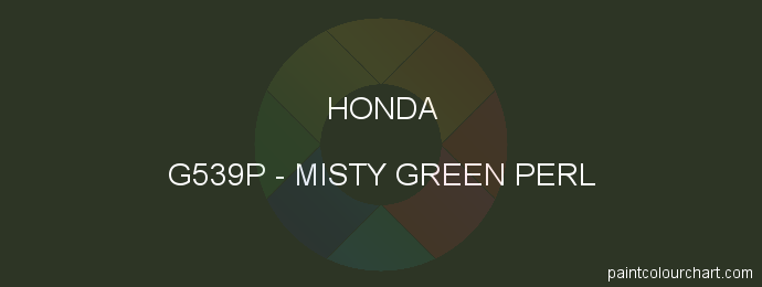 Honda paint G539P Misty Green Perl