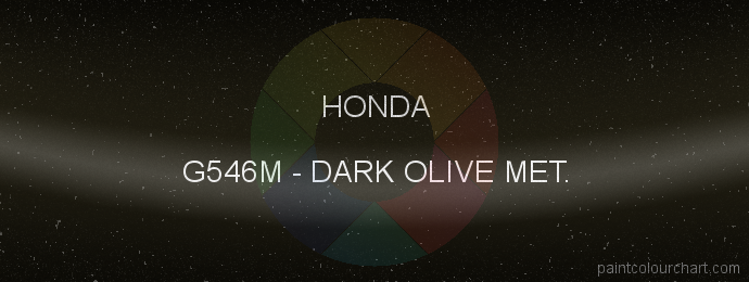 Honda paint G546M Dark Olive Met.