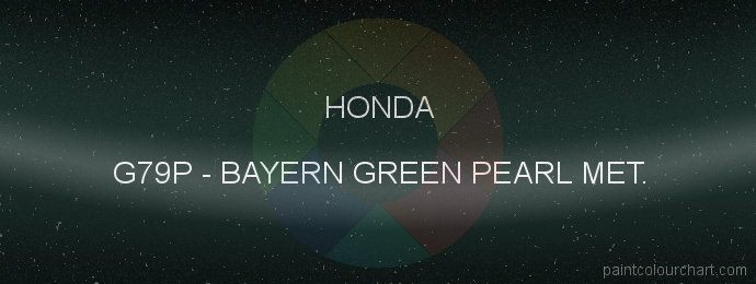 Honda paint G79P Bayern Green Pearl Met.