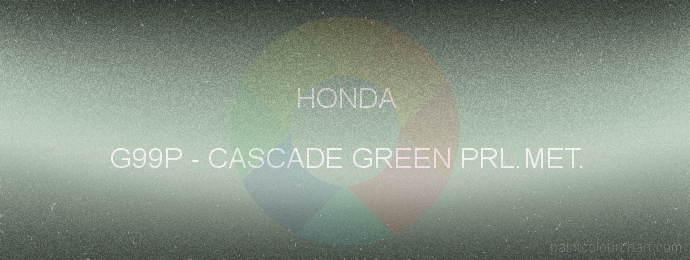 Honda paint G99P Cascade Green Prl.met.