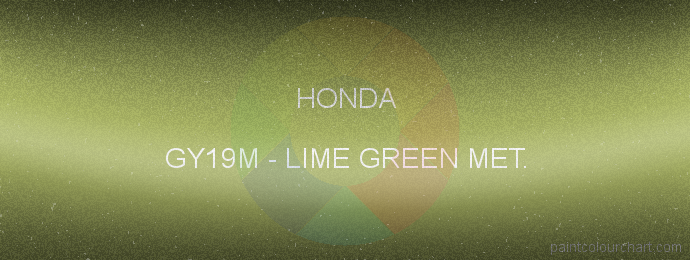 Honda paint GY19M Lime Green Met.
