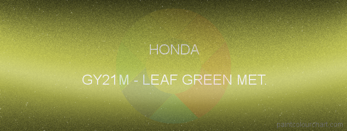 Honda paint GY21M Leaf Green Met.