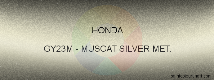 Honda paint GY23M Muscat Silver Met.