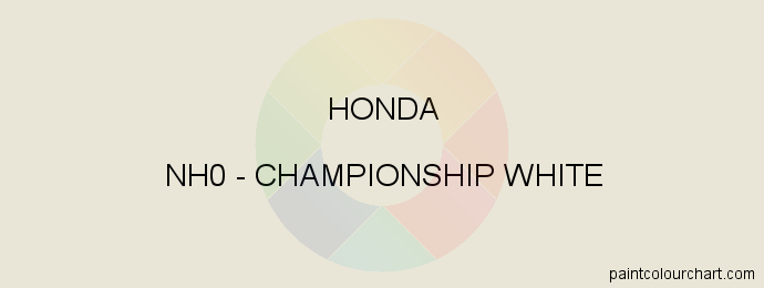 Honda paint NH0 Championship White