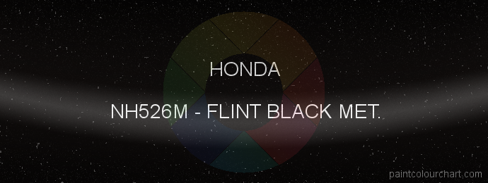 Honda paint NH526M Flint Black Met.