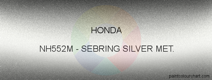 Honda paint NH552M Sebring Silver Met.