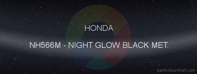 Honda paint NH566M Night Glow Black Met.
