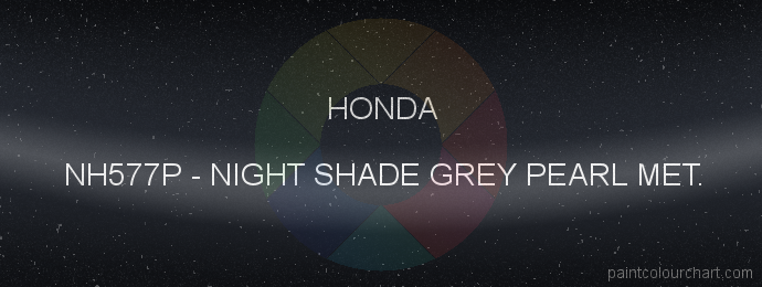 Honda paint NH577P Night Shade Grey Pearl Met.