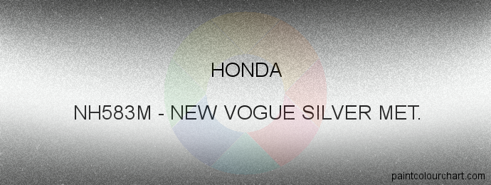 Honda paint NH583M New Vogue Silver Met.