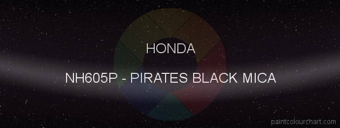 Honda paint NH605P Pirates Black Mica