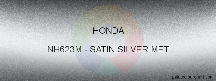 Honda paint NH623M Satin Silver Met.