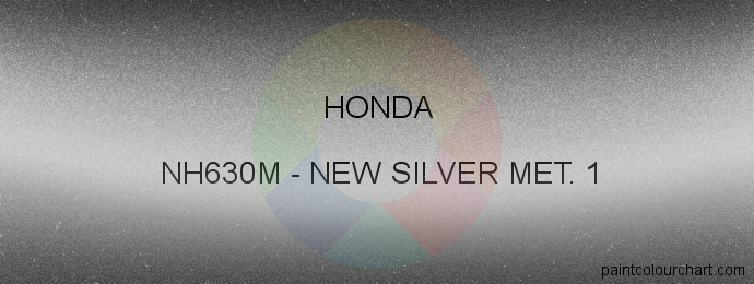 Honda paint NH630M New Silver Met. 1