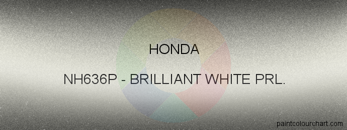 Honda paint NH636P Brilliant White Prl.