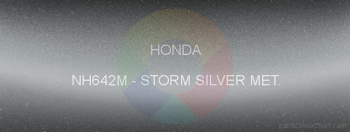 Honda paint NH642M Storm Silver Met.