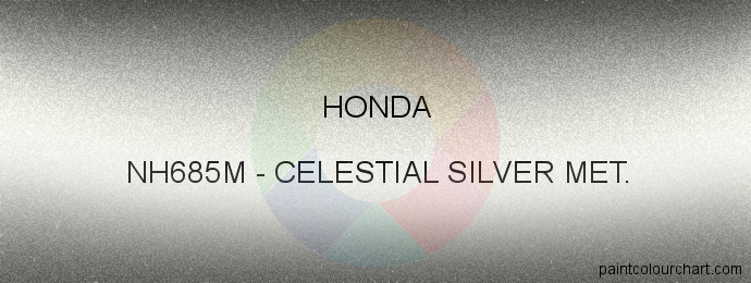 Honda paint NH685M Celestial Silver Met.