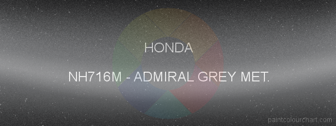 Honda paint NH716M Admiral Grey Met.
