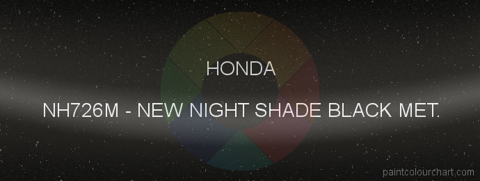 Honda paint NH726M New Night Shade Black Met.