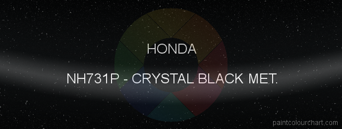 Honda paint NH731P Crystal Black Met.