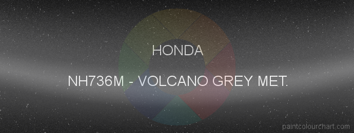Honda paint NH736M Volcano Grey Met.