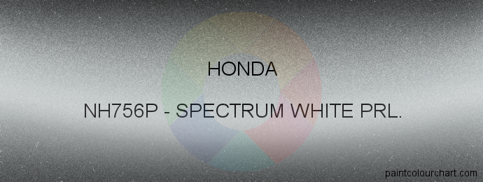 Honda paint NH756P Spectrum White Prl.