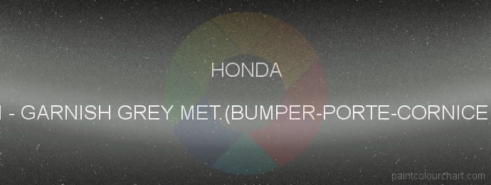 Honda paint NH761M Garnish Grey Met.(bumper-porte-cornice Vetro)
