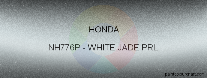 Honda paint NH776P White Jade Prl.