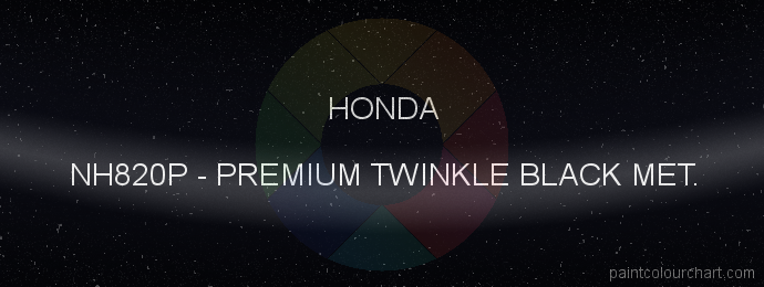 Honda paint NH820P Premium Twinkle Black Met.