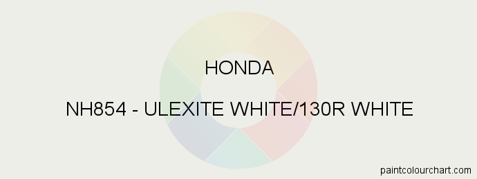 Honda paint NH854 Ulexite White/130r White