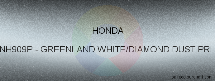 Honda paint NH909P Greenland White/diamond Dust Prl.