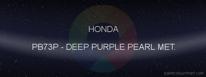 Honda paint PB73P Deep Purple Pearl Met.
