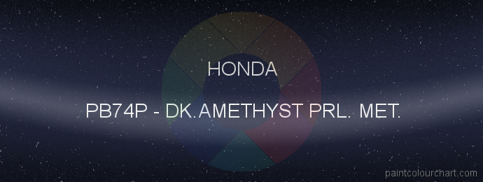 Honda paint PB74P Dk.amethyst Prl. Met.