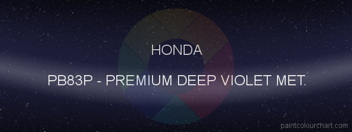 Honda paint PB83P Premium Deep Violet Met.