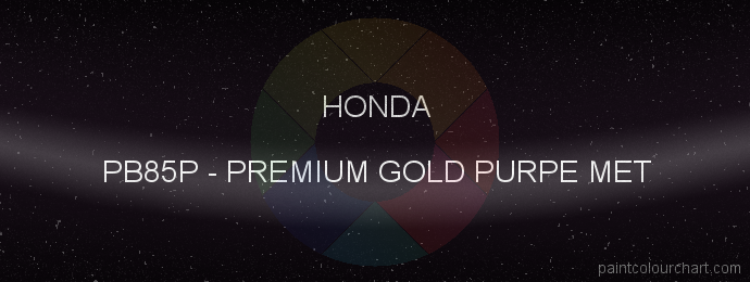 Honda paint PB85P Premium Gold Purpe Met