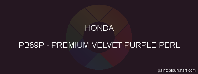 Honda paint PB89P Premium Velvet Purple Perl