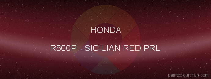 Honda paint R500P Sicilian Red Prl.