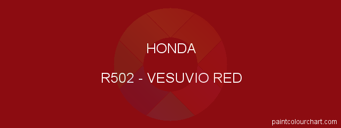 Honda paint R502 Vesuvio Red