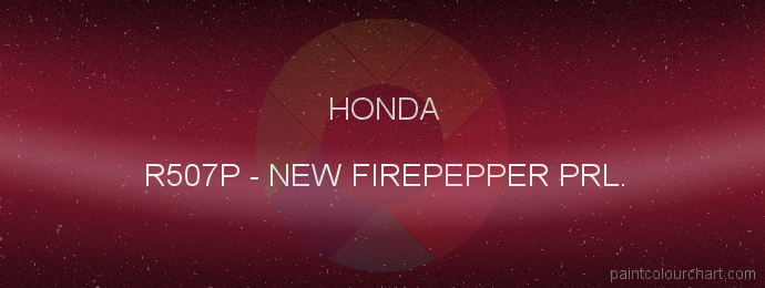 Honda paint R507P New Firepepper Prl.
