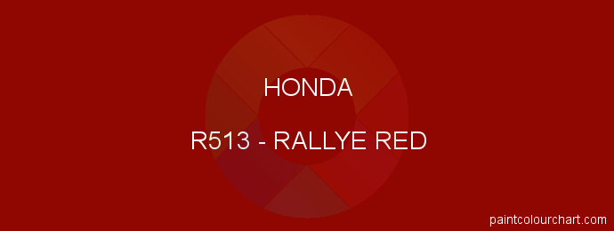 Honda paint R513 Rallye Red