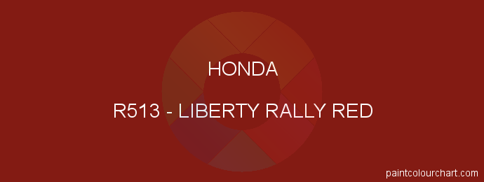Honda paint R513 Liberty Rally Red