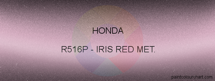 Honda paint R516P Iris Red Met.
